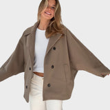 Casaco oversize cor canela