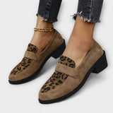 Karla - Sapatos femininos elegantes com padrão leopardo
