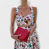 Heather - Conjunto elegante de 2 peças (saia)