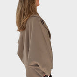 Casaco oversize cor canela