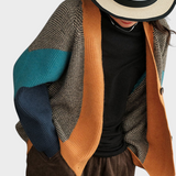Phoibe | Artistic Colorblock Oversized Patchwork Knitted Cardigan Winter