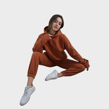 Maria | Conjunto de moletom com capuz e calças de treino