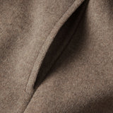 Angélique | Oversized Brushed Long Coat with Belt