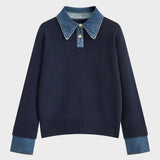 Tiffany | Camisola de Painel 2 em 1 com Gola