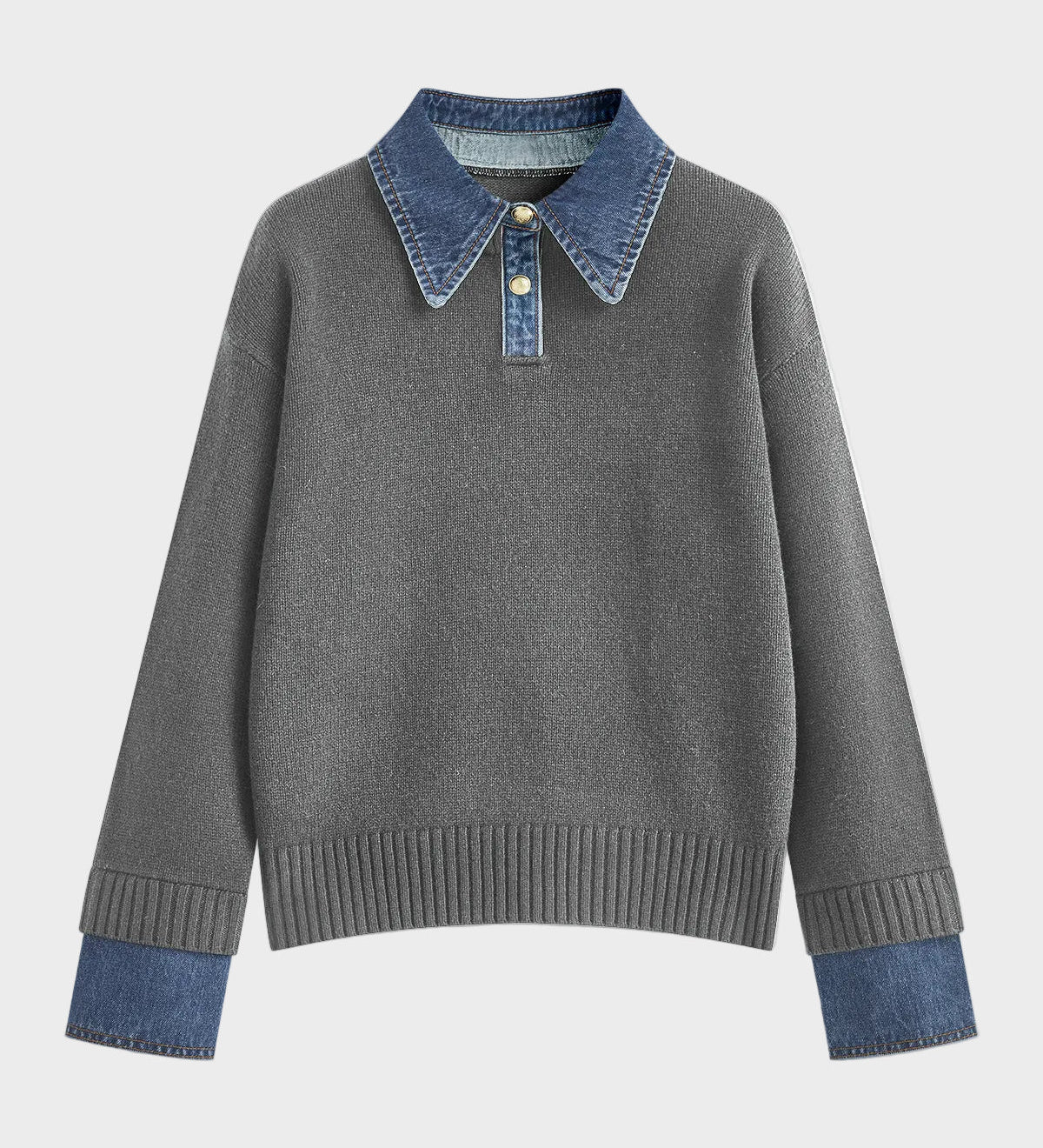 Tiffany | Camisola de Painel 2 em 1 com Gola