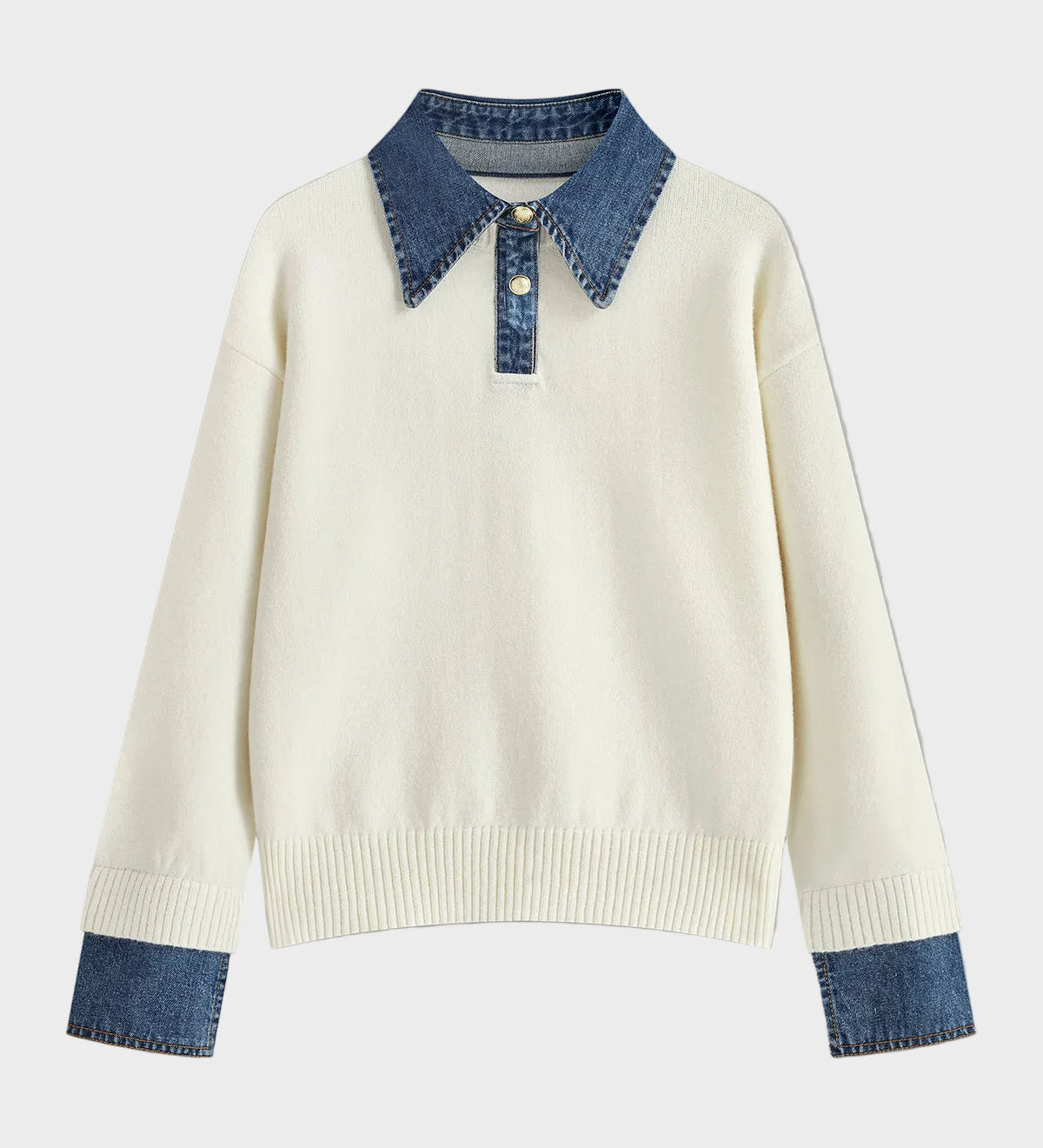 Tiffany | Camisola de Painel 2 em 1 com Gola