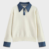 Tiffany | Camisola de Painel 2 em 1 com Gola