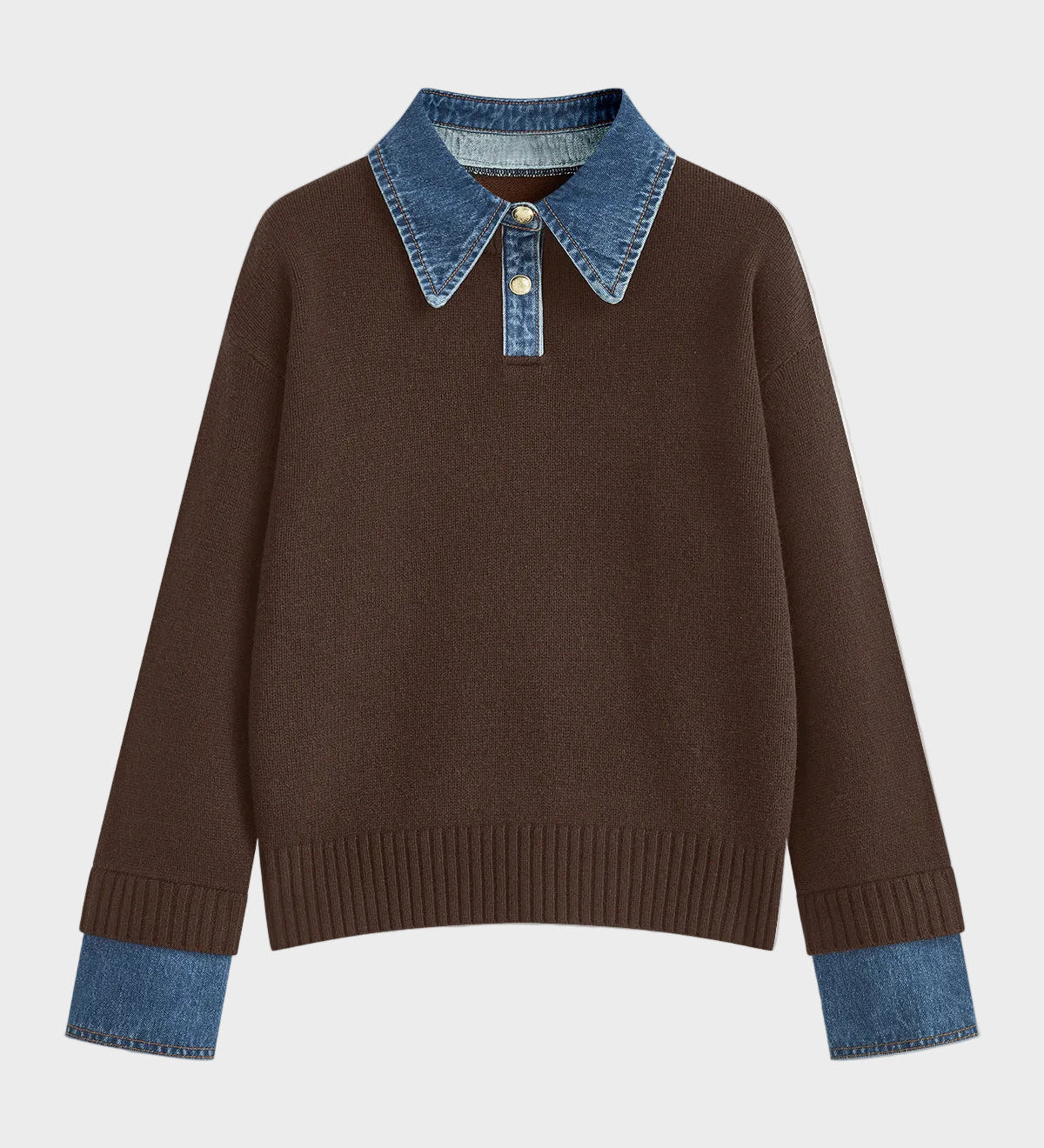 Tiffany | Camisola de Painel 2 em 1 com Gola