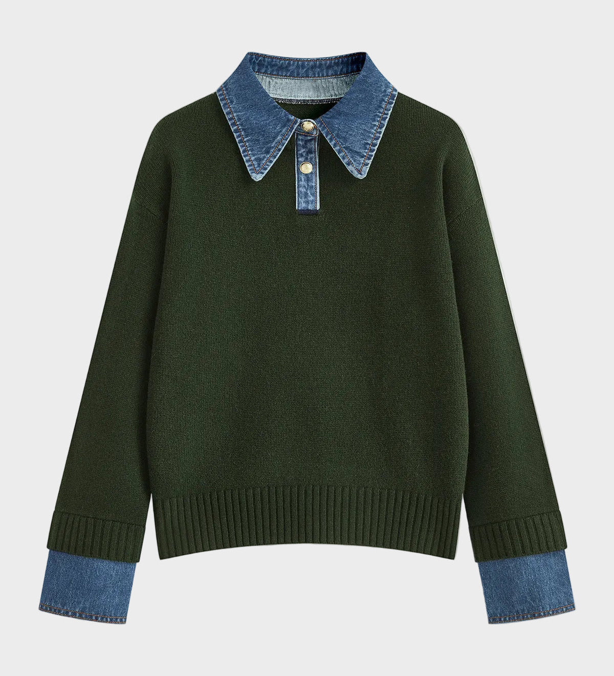 Tiffany | Camisola de Painel 2 em 1 com Gola