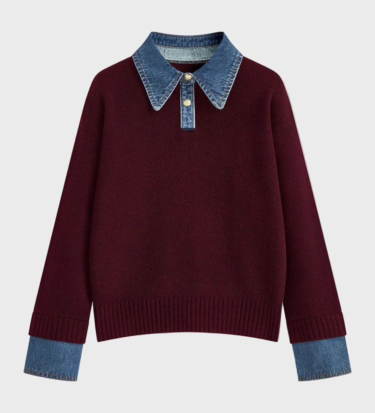 Tiffany | Camisola de Painel 2 em 1 com Gola
