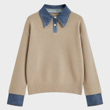 Tiffany | Camisola de Painel 2 em 1 com Gola