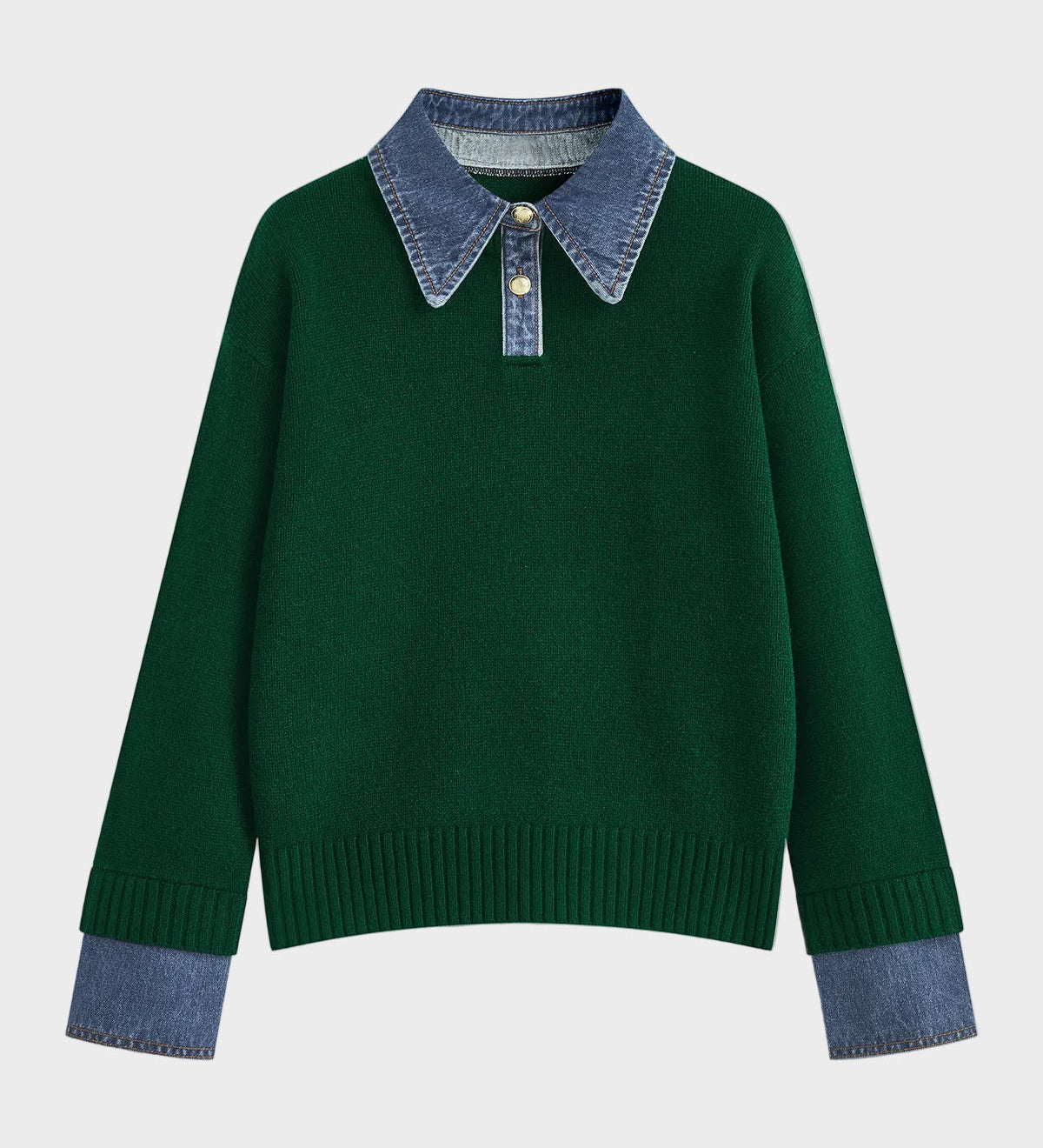 Tiffany | Camisola de Painel 2 em 1 com Gola
