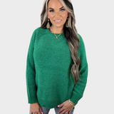 Patrícia | PERFEITO CAMISOLA RAGLAN VERDE FELPUDA