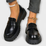 Slippers femininos com design ortopédico e salto de cetim