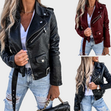 Adira Δερματίνη Moto Jacket (Ffaux-Leather Moto Jacket)