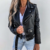 Adira Δερματίνη Moto Jacket (Ffaux-Leather Moto Jacket)