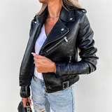 Adira Δερματίνη Moto Jacket (Ffaux-Leather Moto Jacket)