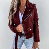 Adira Δερματίνη Moto Jacket (Ffaux-Leather Moto Jacket)