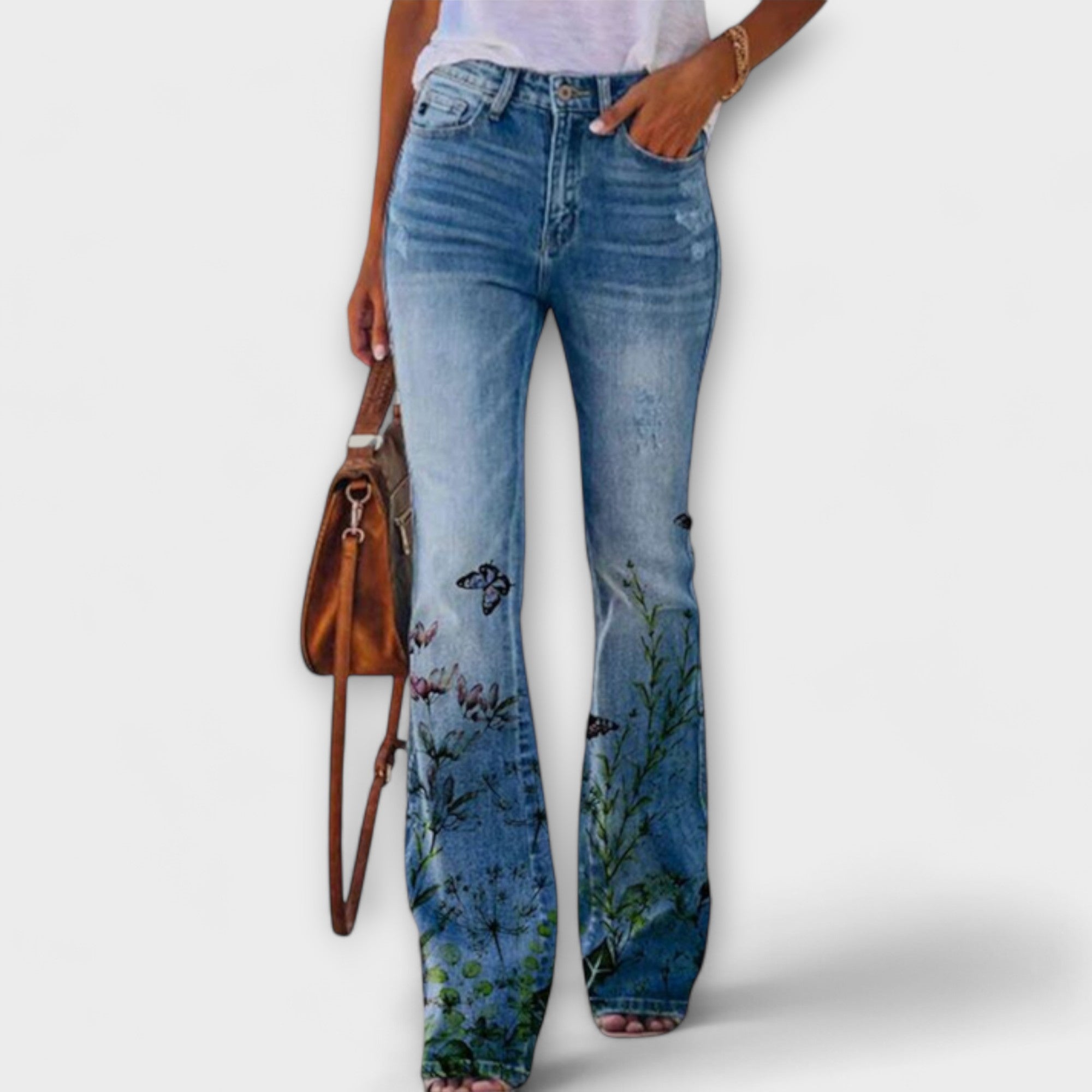 Pantalonas com flores