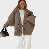 Casaco oversize cor canela