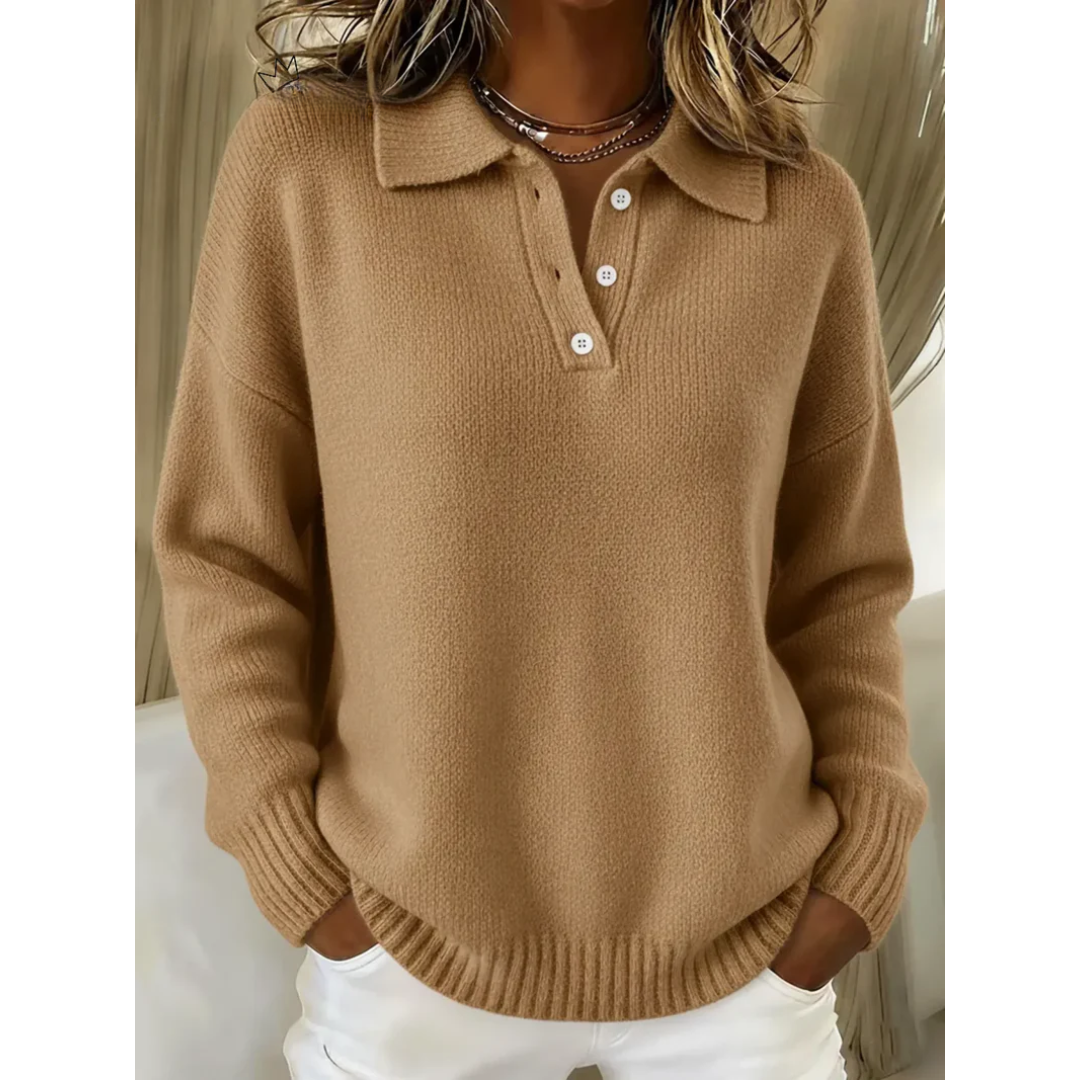 Juliette | camisola polo em malha suave