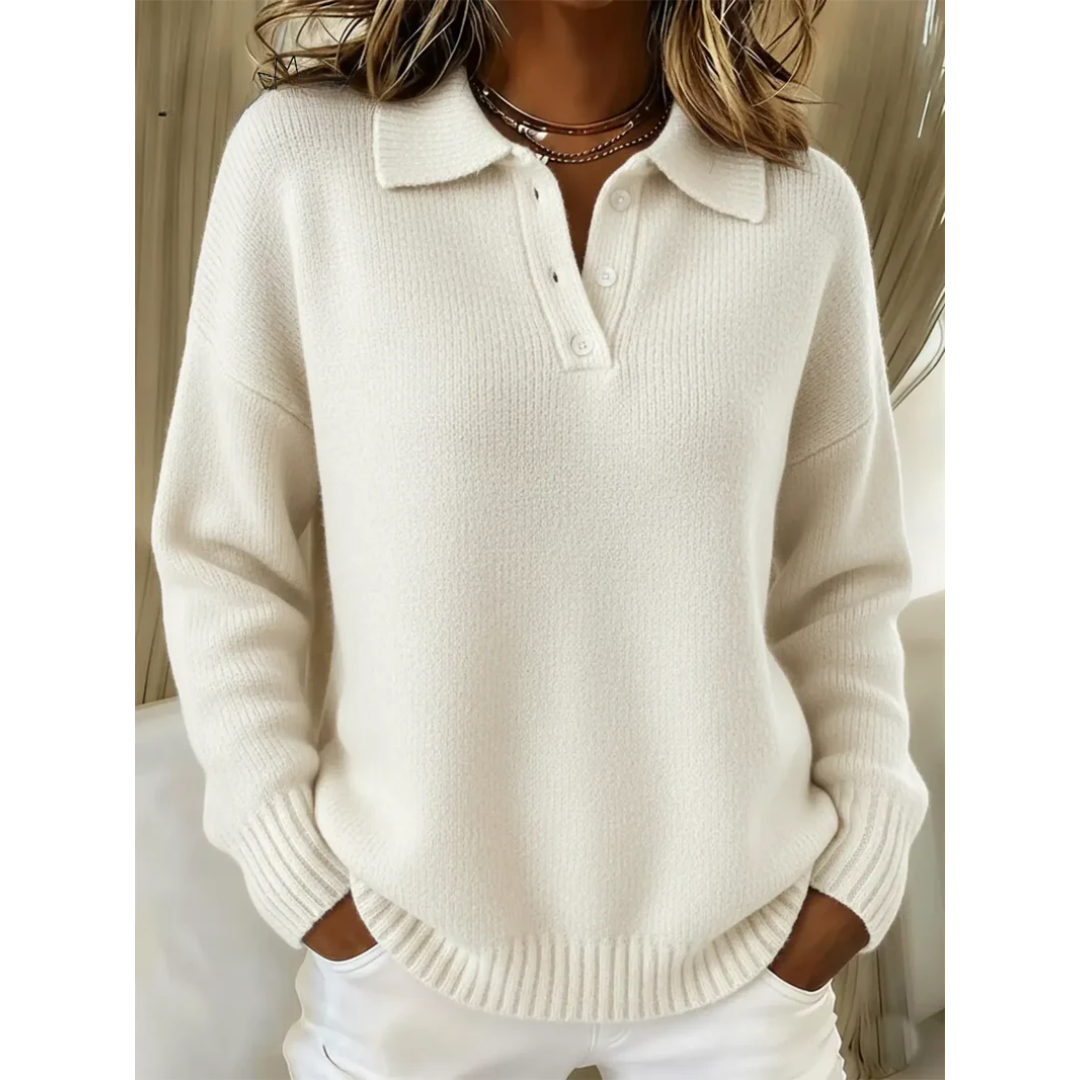 Juliette | camisola polo em malha suave