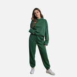 Maria | Conjunto de moletom com capuz e calças de treino