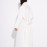 Kathy -Kathy - Μάλλινο Παλτό με Κουμπιά - Λευκό (Kathy - Buttoned Wool Coat - White)