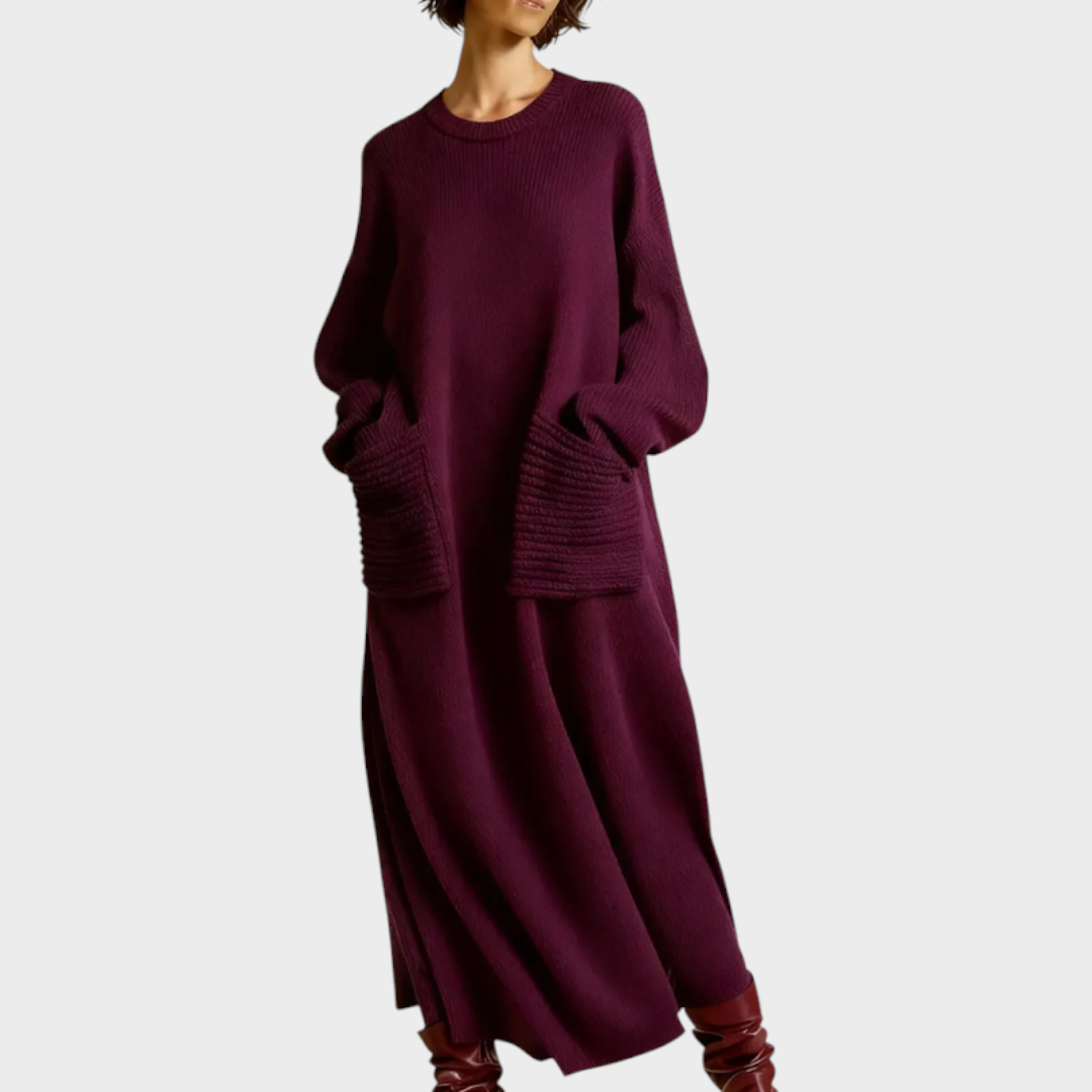 Raya | Vestido de malha com bolsos