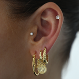 Twisted Hoop Earrings with a Twist Style