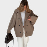 Casaco oversize cor canela
