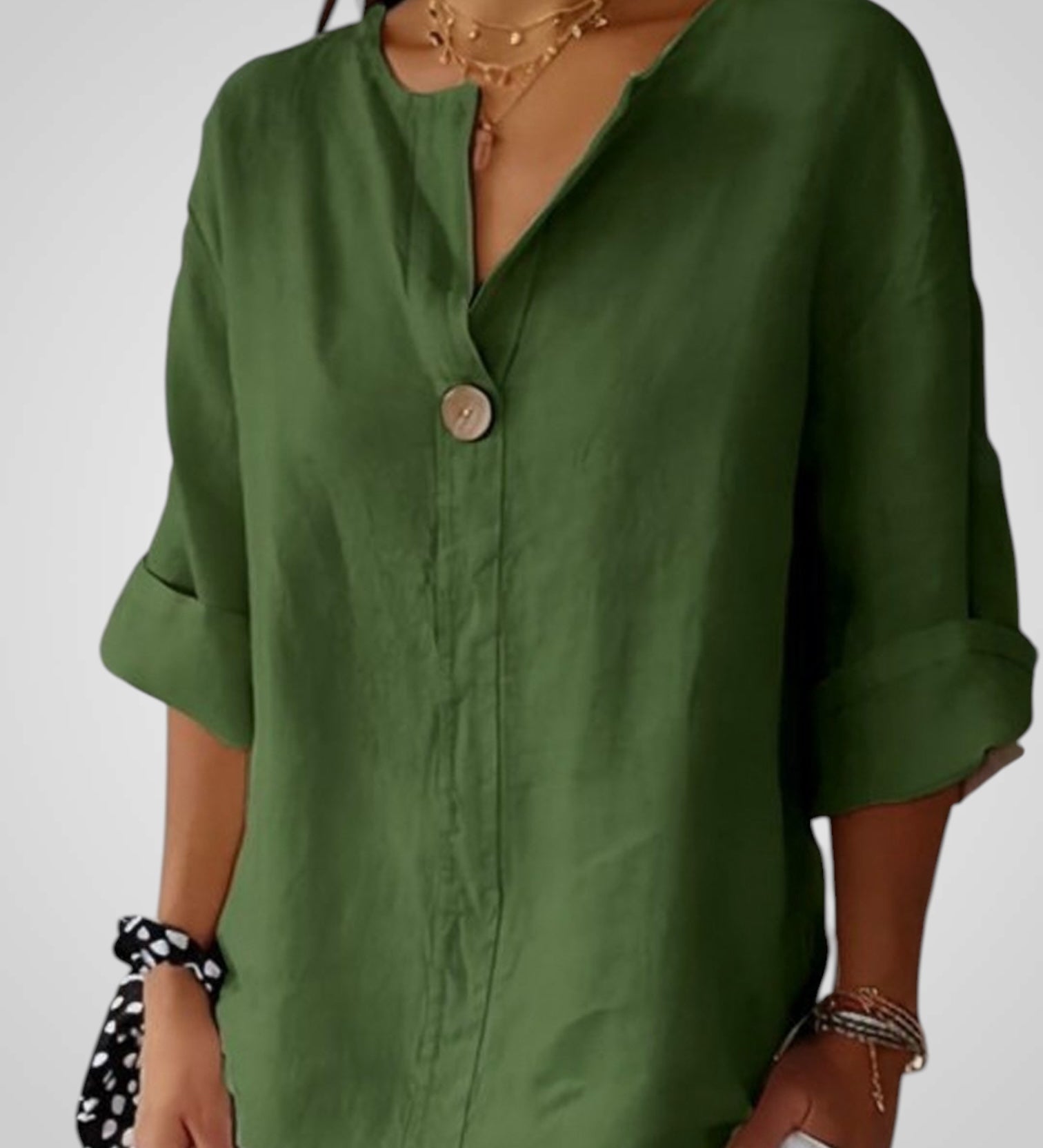 Sabrine | Confortável blusa decote em V