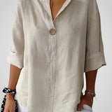 Sabrine | Confortável blusa decote em V