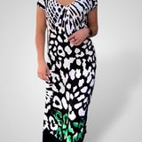 Roda | Vestido de Manga Curta Estampado Diário