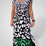 Roda | Vestido de Manga Curta Estampado Diário