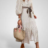 Diana | Elegant buttoned dress with belt