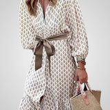 Diana | Elegant buttoned dress with belt