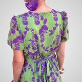 Dulce | Vestido Midi Floral com Decote em V