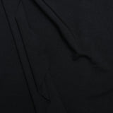 Loravel | Black Satin Slit Maxi Dress