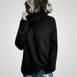 Ana | Confortável camisola gola alta de lã oversized