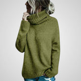 Ana | Confortável camisola gola alta de lã oversized