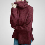 Ana | Confortável camisola gola alta de lã oversized