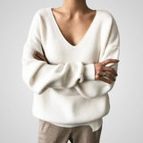 Marie | Cozy Women's V-neck Sweater