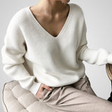 Marie | Cozy Women's V-neck Sweater