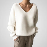 Marie | Cozy Women's V-neck Sweater