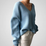 Marie | Cozy Women's V-neck Sweater