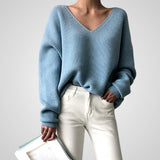 Marie | Cozy Women's V-neck Sweater