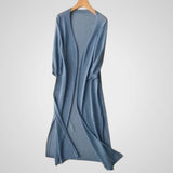 Wendy | Women's Long Cardigan - Lightweight Knit - 3/4 Sleeve - Overlay Essential