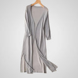 Wendy | Women's Long Cardigan - Lightweight Knit - 3/4 Sleeve - Overlay Essential
