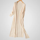 Wendy | Women's Long Cardigan - Lightweight Knit - 3/4 Sleeve - Overlay Essential